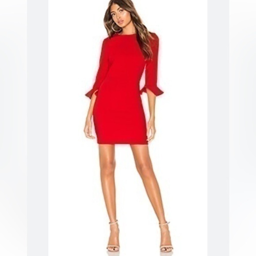 Revolve Likely Bedford Ruffle Cuff Mini Dress